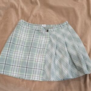 Plaid Green Girl's Skirt